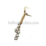 Earrings - Two Tone Gold Hanging