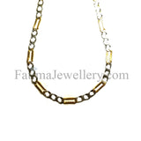 Necklace - Men's Two Tone Gold Chain